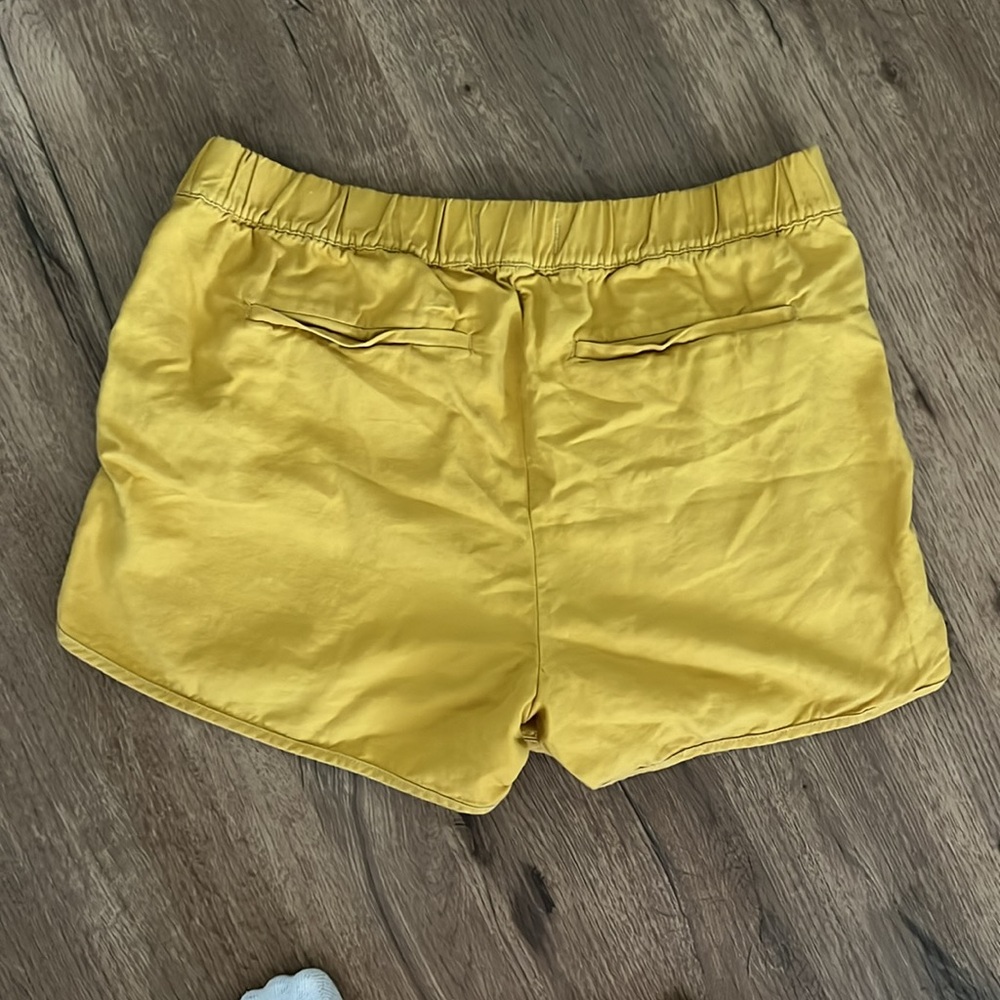 Madewell Honey Mustard Yellow Elastic Shorts - Picture 4 of 5